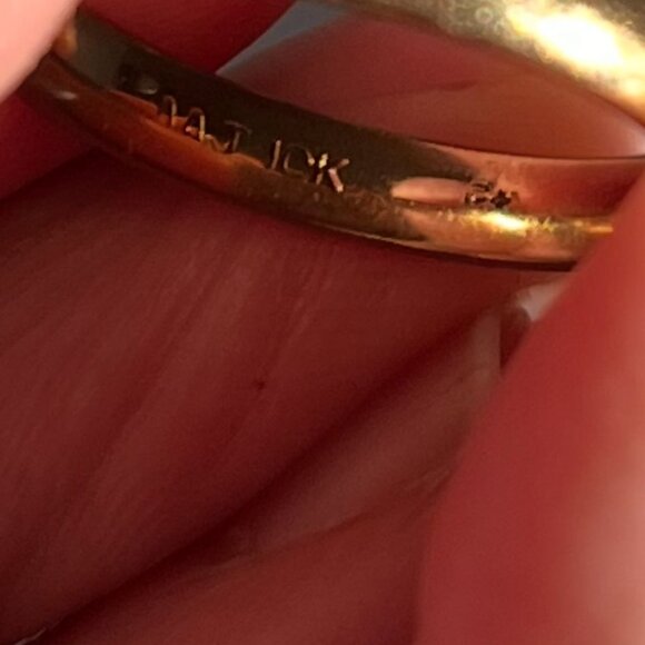 10K Yellow Gold Band, Size 6.5, Mappins - Picture 4 of 4